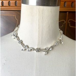 Napier Silver Vine Choker Necklace